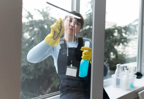 Nettoyage de vitres intérieures et extérieures à la Lande-d'Airou